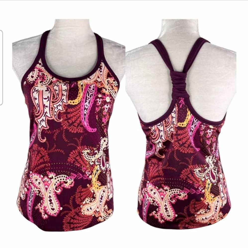 EUC Athleta Racerback Paisley Tank